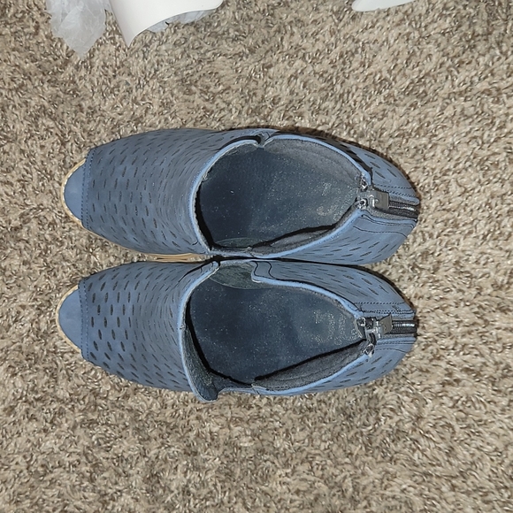 Suede Pep Toe Booties - Picture 4 of 4